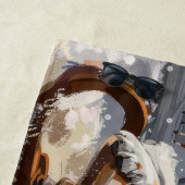 Serviette De Plage Chien Beagle Noël Fête (En situation)