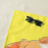 Serviette De Plage Chien chiot mignon (En situation)