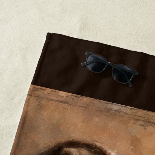 Serviette De Plage Chien de Brindle Whippet (En situation)