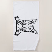 Serviette De Plage Chien de Bull Terrier (Devant)
