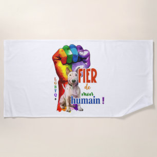 Serviette De Plage Chien de Bullterrier miniature