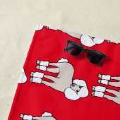 Serviette De Plage Chien de caniche standard Thunder_Cove (En situation)