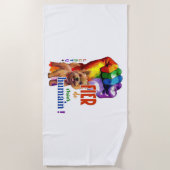 Serviette De Plage Chien de Norwich Terrier (Devant)