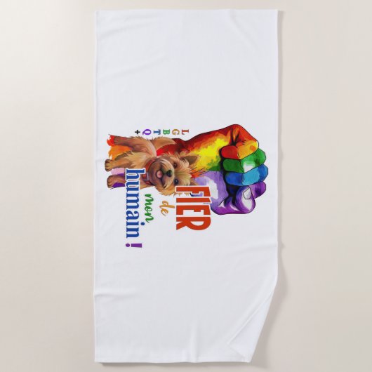 Serviette De Plage Chien de Norwich Terrier (Devant)