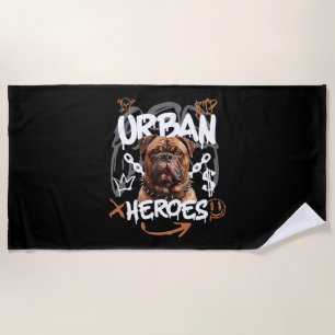 Serviette De Plage Chien des héros urbains