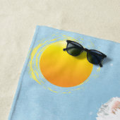 Serviette De Plage Chien d'été de l'Esquimau (En situation)