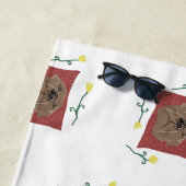 Serviette De Plage Chien endormi (En situation)
