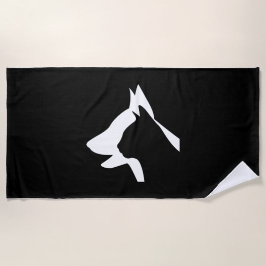 Serviette De Plage Chien Et Chat (Devant)