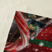 Serviette De Plage Chien Labrador Noël Festif (En situation)
