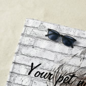 Serviette De Plage Chien maltais si adorable et mignon (En situation)