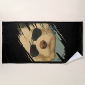 Serviette De Plage Chien Max (Devant)