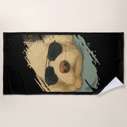 Serviette De Plage Chien Max (Devant)