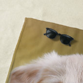 Serviette De Plage Chien photo personnalisé avec chiot mou (En situation)