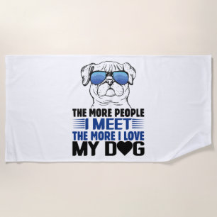 Serviette De Plage Chien T Chemise Chien T Chemises Chien Personnalis