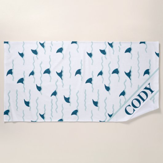 Serviette De Plage Chiens de requin (Devant)