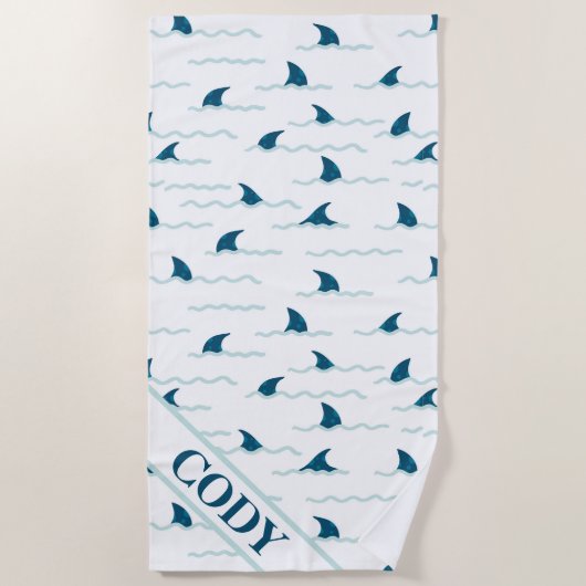 Serviette De Plage Chiens de requin (Devant)