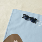 Serviette De Plage Chiffre de taureau français | Cute Frenchie (En situation)