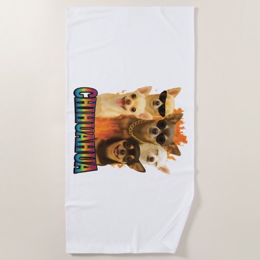 Serviette De Plage Chihuahua (Devant)