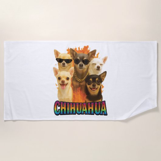 Serviette De Plage Chihuahua (Devant)