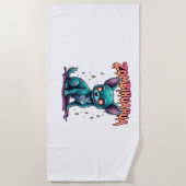 Serviette De Plage Chihuahua Chi Chichi Chiwawa Zombie Chien Hallowee (Devant)