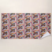 Serviette De Plage Chihuahua Love Beach Towel (Devant)
