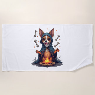 Serviette De Plage Chihuahua rituel chien maudit