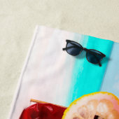 Serviette De Plage Chili Peppers By The Sea drôle (En situation)