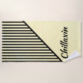 Serviette De Plage Chillaxin Chic Art Moderne (Devant)
