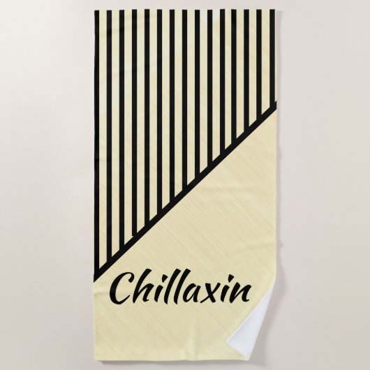 Serviette De Plage Chillaxin Chic Art Moderne (Devant)
