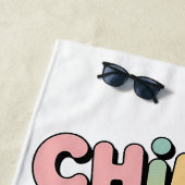 Serviette De Plage Chillin’ with My Floatie | Shark Baby Kids (En situation)