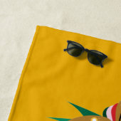 Serviette De Plage Chimera - Fish Bird Beach Towne (En situation)
