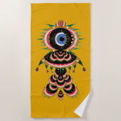 Serviette De Plage Chimera - Fish Bird Beach Towne (Devant)