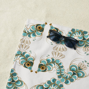 Serviette De Plage Chimera - Peacock Seahorse Beach Towne