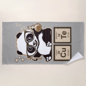 Serviette De Plage Chimie panda découvert mignon (Devant)