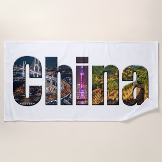 Serviette De Plage Chine (Devant)