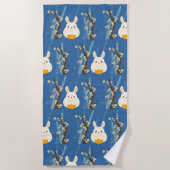 Serviette De Plage chinesse de lapin (Devant)