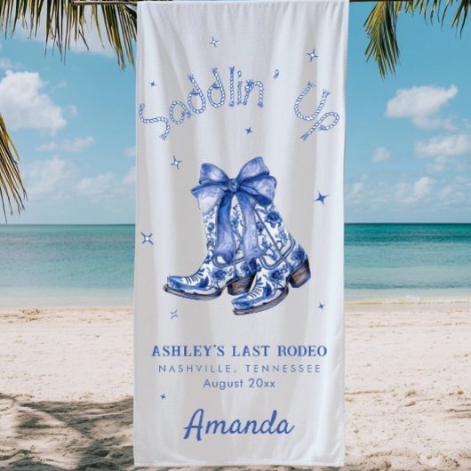 Serviette De Plage Chinoiserie occidentale, en selle pour une fête de