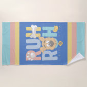 Serviette De Plage Chiot Scooby-Doo "Ruh Roh" (Devant)