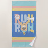 Serviette De Plage Chiot Scooby-Doo "Ruh Roh" (Devant)