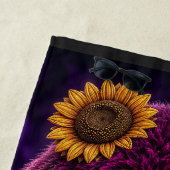 Serviette De Plage chiot Terre-Neuve de style patchwork (En situation)
