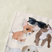 Serviette De Plage Chiots adorables mignons (En situation)