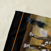 Serviette De Plage Chiots peints en Afrique (En situation)