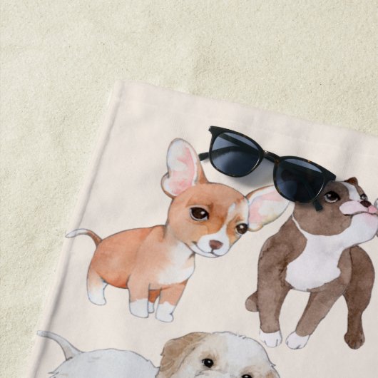 Serviette De Plage Chipies adorables (En situation)