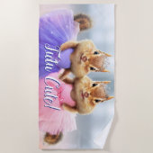 Serviette De Plage Chipmunk Ballerina Duo (Devant)