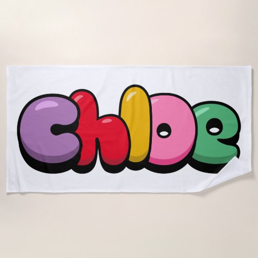 Serviette De Plage Chloe (Devant)