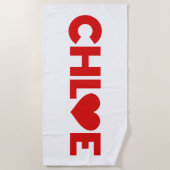 Serviette De Plage Chloe Love (Devant)