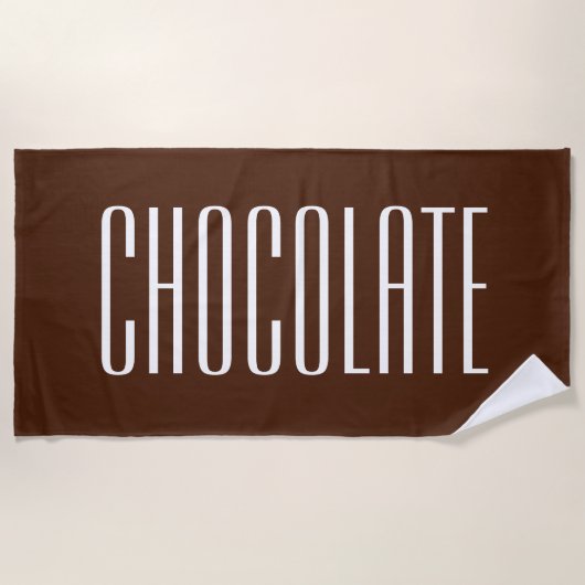Serviette De Plage Chocolat Candy Bar Plage serviette cadeau (Devant)