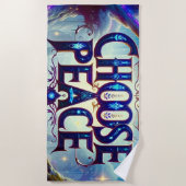 Serviette De Plage Choisir la paix (Devant)