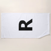 Serviette De Plage Choisir une lettre | Police : Ouvrir Sans Condensé (Devant)