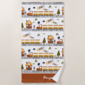 Serviette De Plage Choo Choo Train Pattern (Devant)